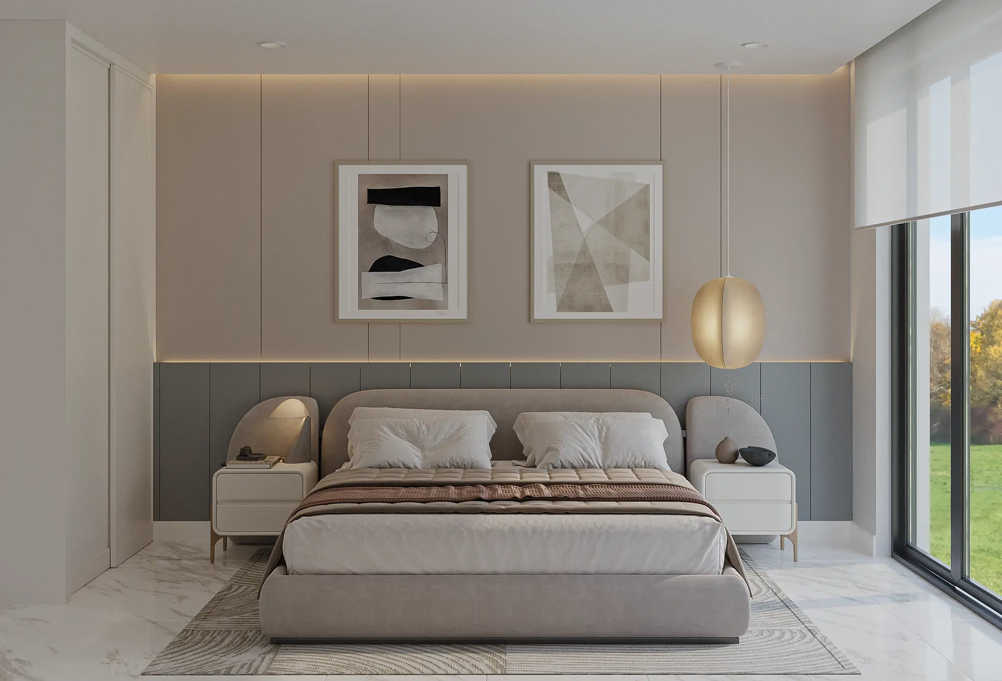 Render del dormitorio 1